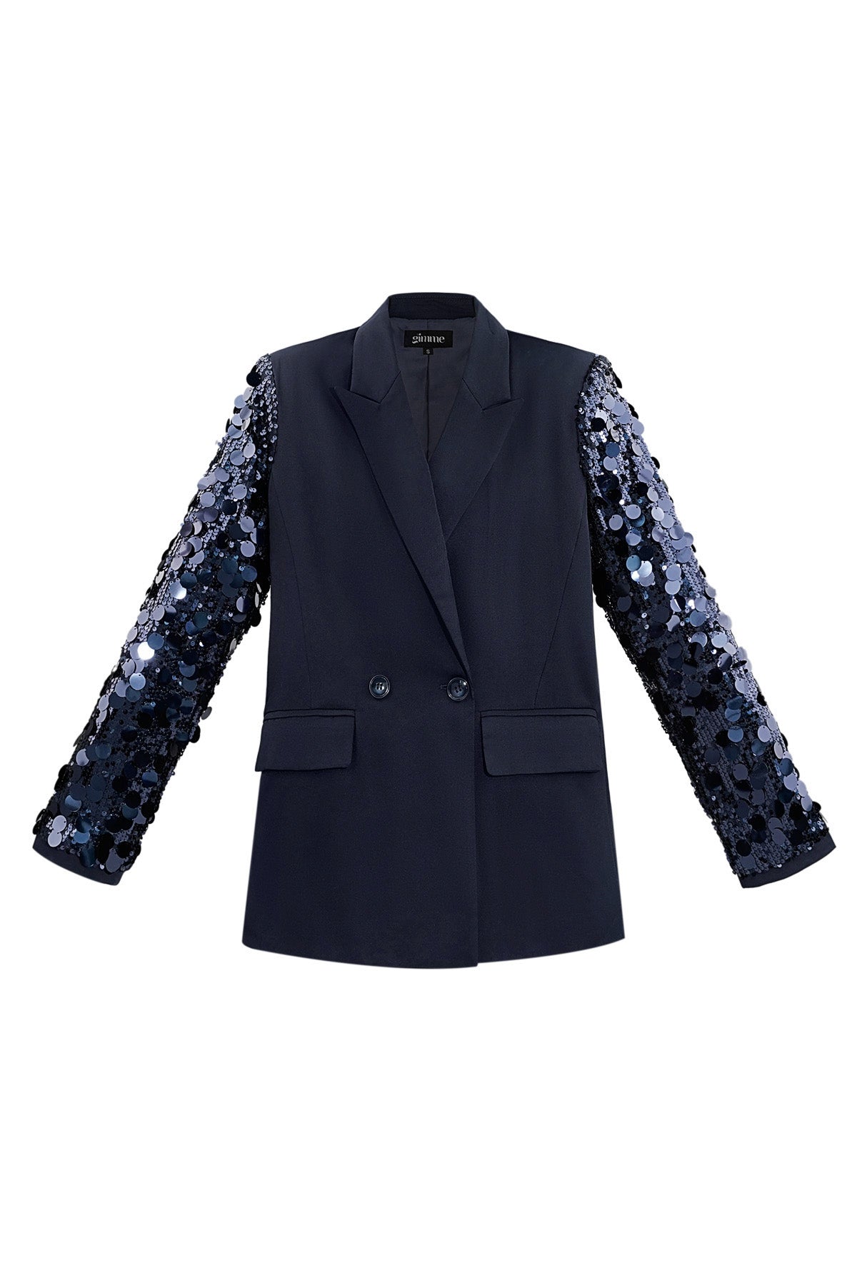 Statement glitter blazer - Blue