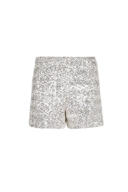 Glitter short - Zilver